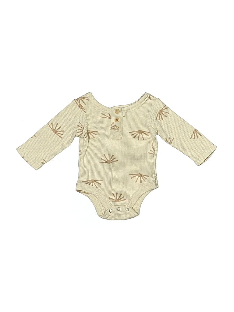 Pre-owned Grayson Collective Babies' Long Sleeve Onesie In Gold