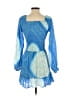 Cool Change 100% Rayon Blue Cocktail Dress Size S - photo 2