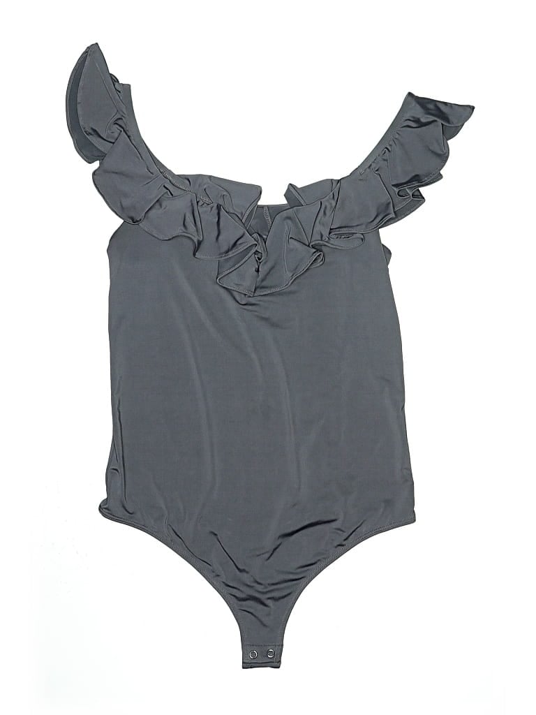 Pre-owned Express Bodysuit In Gray