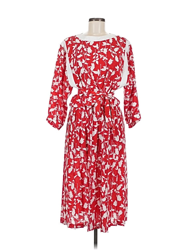 Pre-owned Leslie Fay Casual Dress In Red