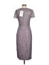 JS Collections Gray Purple Cocktail Dress Size 4 - photo 2