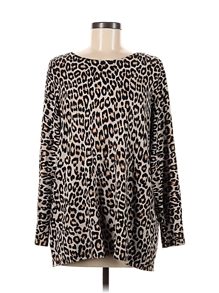 Pre-owned Chico's Pullover Sweater In Black