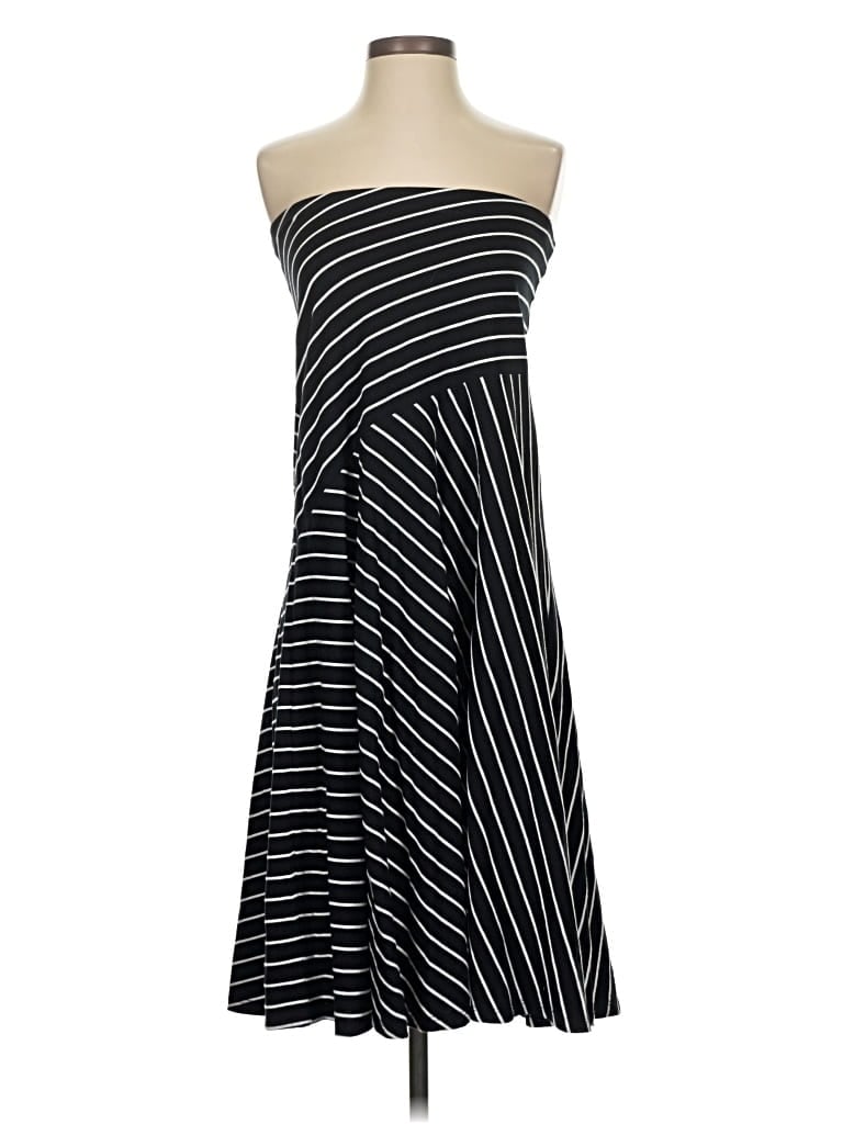 Pre-owned Chaps Casual Dress In Black