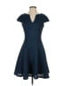 Julia Jordan 100% Polyester Solid Blue Cocktail Dress Size 2 - photo 1
