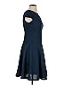 Julia Jordan 100% Polyester Solid Blue Cocktail Dress Size 2 - photo 4