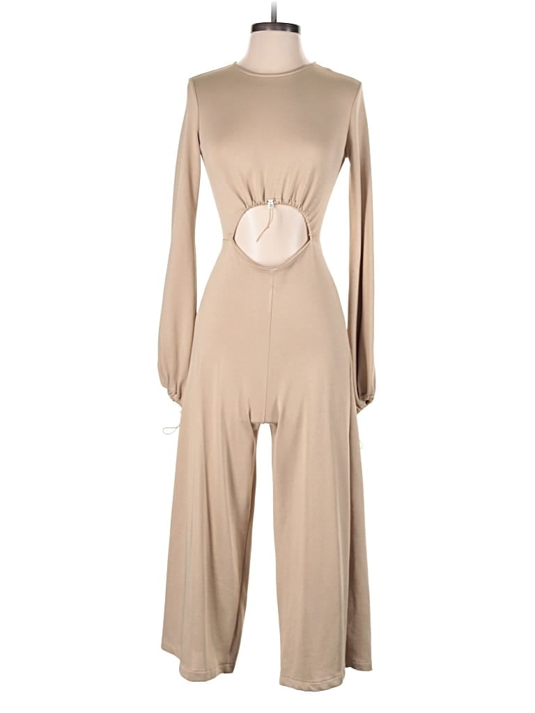 Pre-owned Zara W&b Collection Jumpsuit In Brown