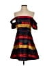 Three Floor Stripes Red Cocktail Dress Size XS (estimated) - photo 1