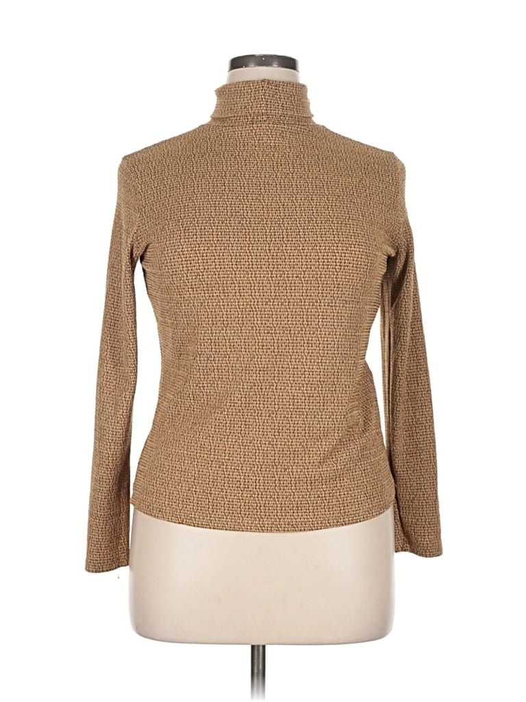 Pre-owned Assorted Brands Turtleneck Sweater In Brown