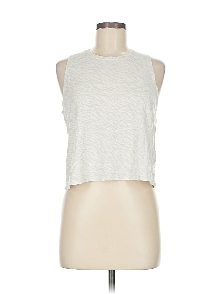 TASC Pre-owned Sleeveless T-shirt In Silver