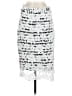 Moon 100% Polyester Graphic White Silver Casual Skirt Size L - photo 2