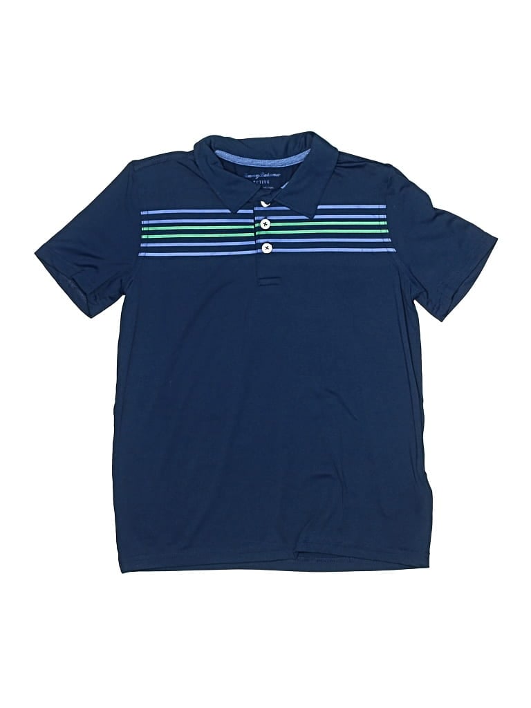Pre-owned Tommy Bahama Kids' Short Sleeve Polo Shirt In Blue