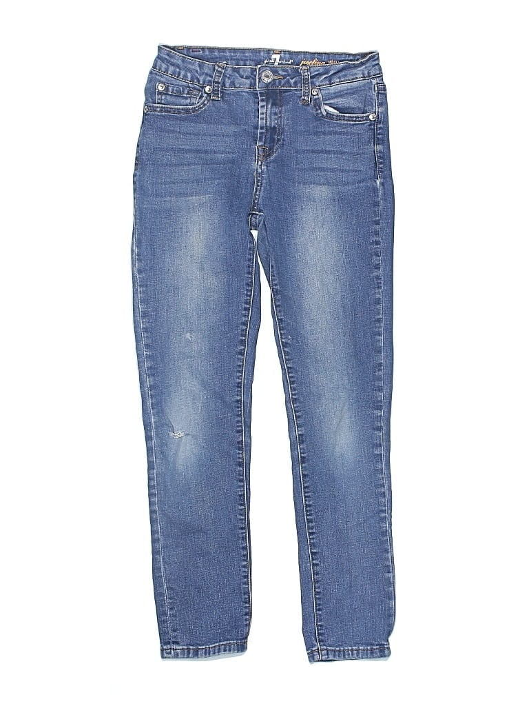 Pre-owned 7 For All Mankind Kids' Jeans In Blue