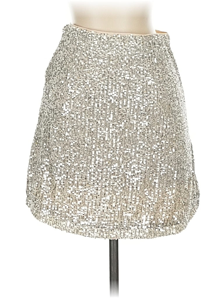 Pre-owned 1.state Formal Skirt In Silver