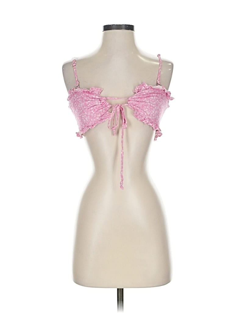 INTIMATELY BY FREE PEOPLE Pre-owned Sleeveless Top Pink Sweetheart Neckline Tops