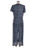 MICHAEL Michael Kors Chevron-herringbone Blue Jumpsuit Size 10 - photo 2