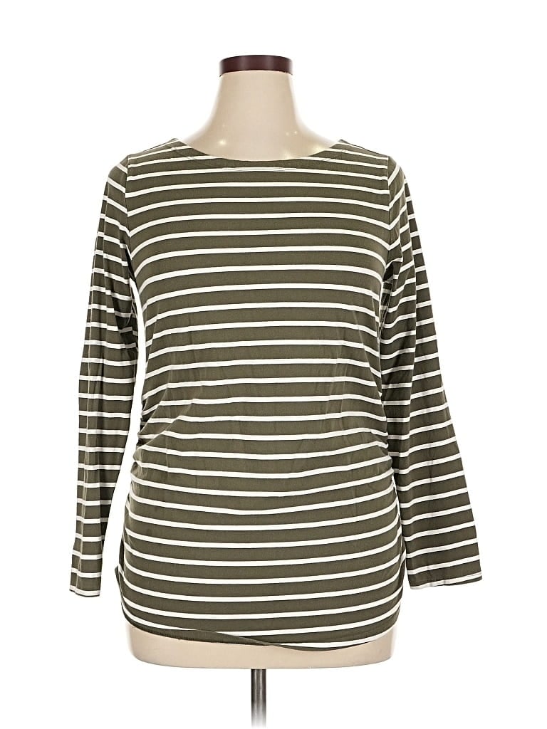 Pre-owned Isabel 3/4 Sleeve T-shirt In Green