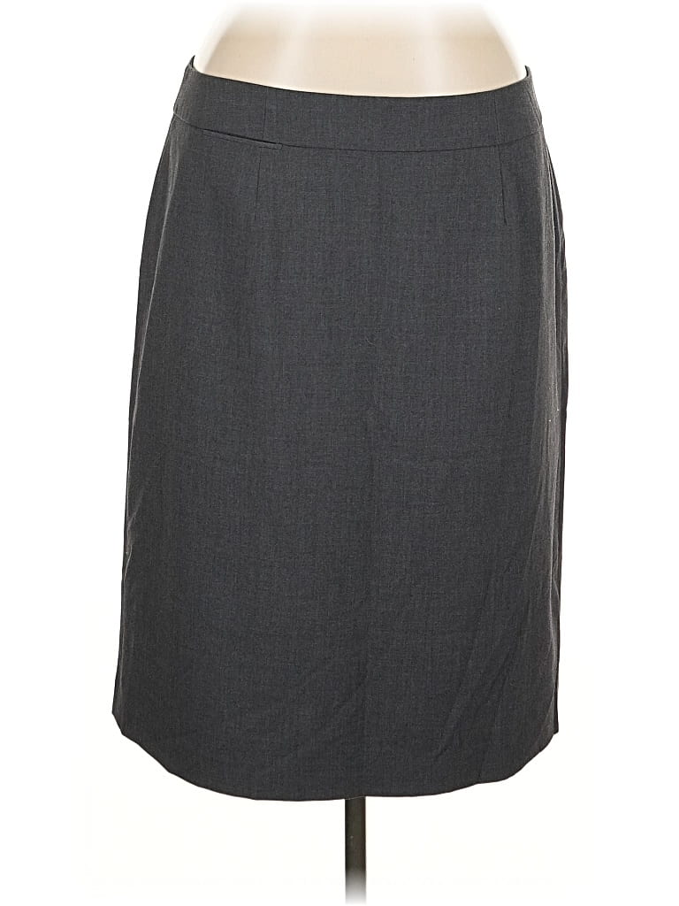 Pre-owned Calvin Klein Formal Skirt In Gray