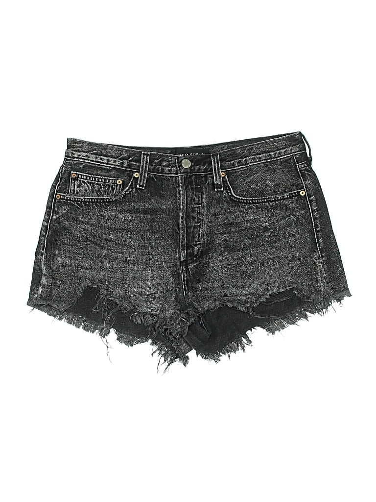 Pre-owned Denim Forum Denim Shorts In Black