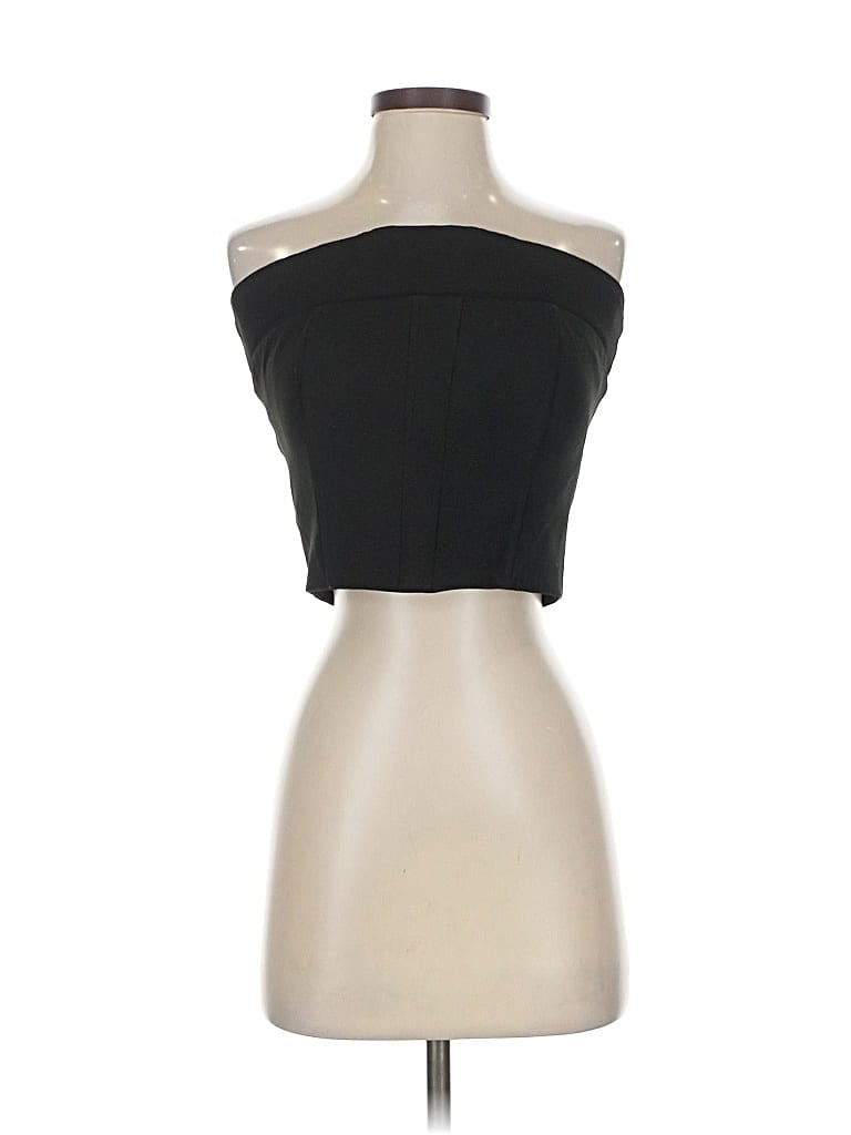 Pre-owned Fashion Nova Tube Top Black Strapless Neckline Tops