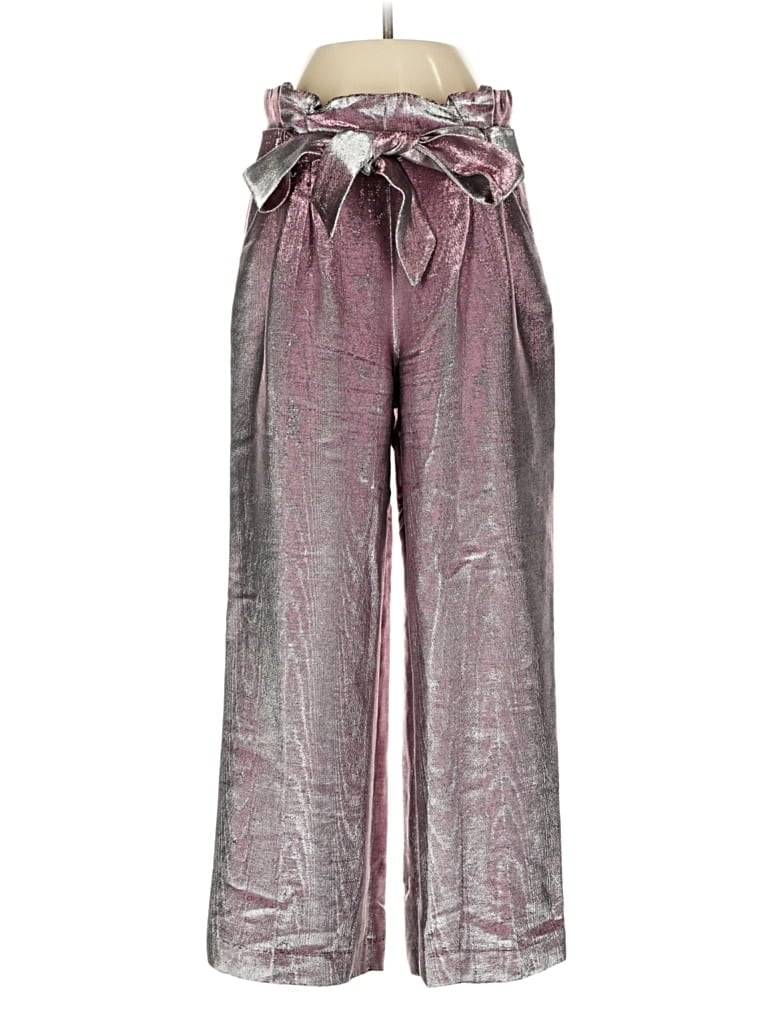 Pre-owned Badgley Mischka Casual Pants In Silver