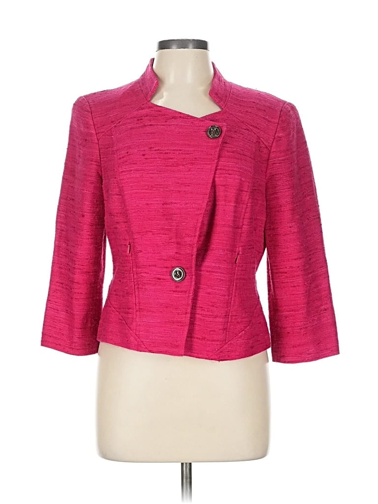 Pre-owned Worth New York Silk Blazer Jacket In Pink