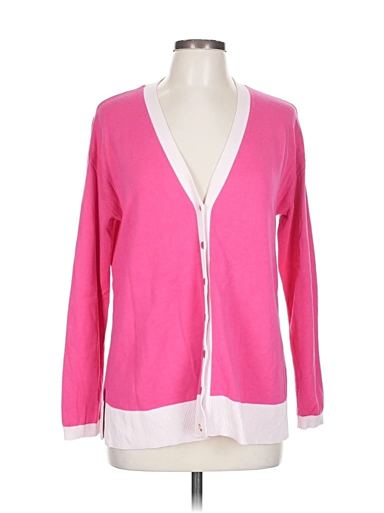 Pre-owned Talbots Cardigan Sweater In Pink