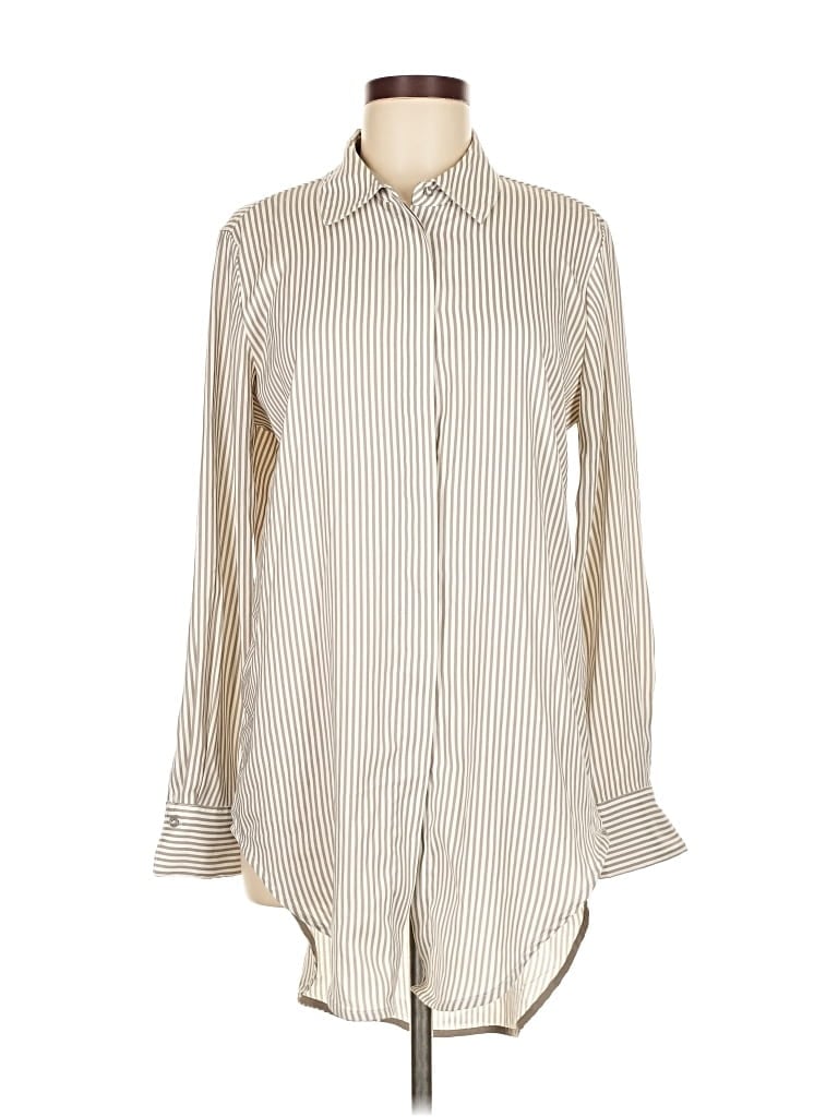 PHILOSOPHY REPUBLIC CLOTHING Pre-owned Long Sleeve Blouse In White