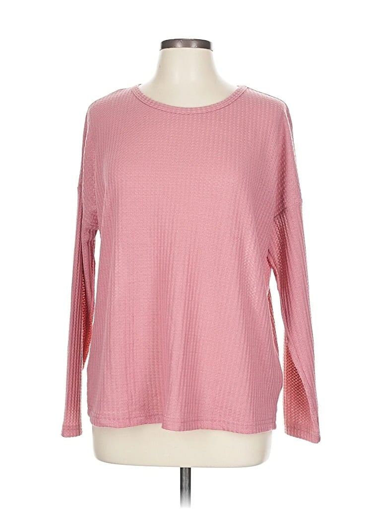 Pre-owned Ekouaer Long Sleeve T-shirt In Pink