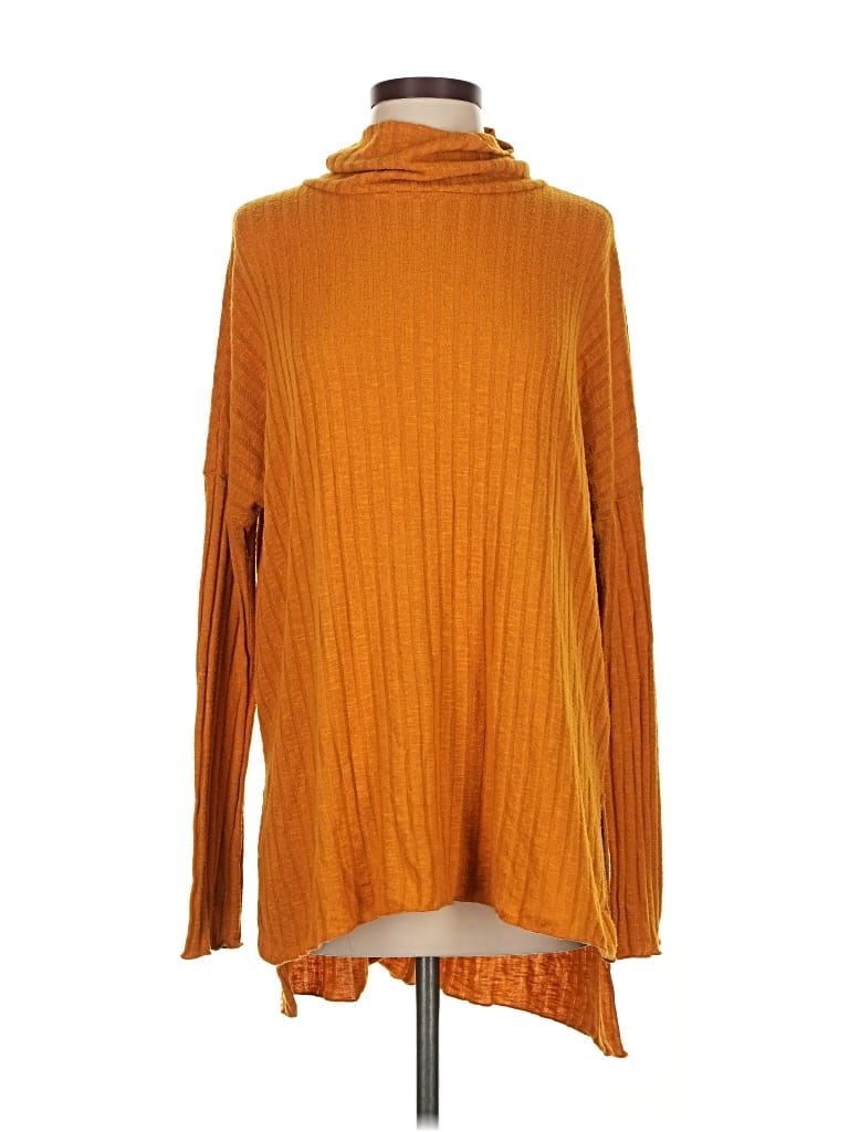 Pre-owned Out From Under Turtleneck Sweater In Orange