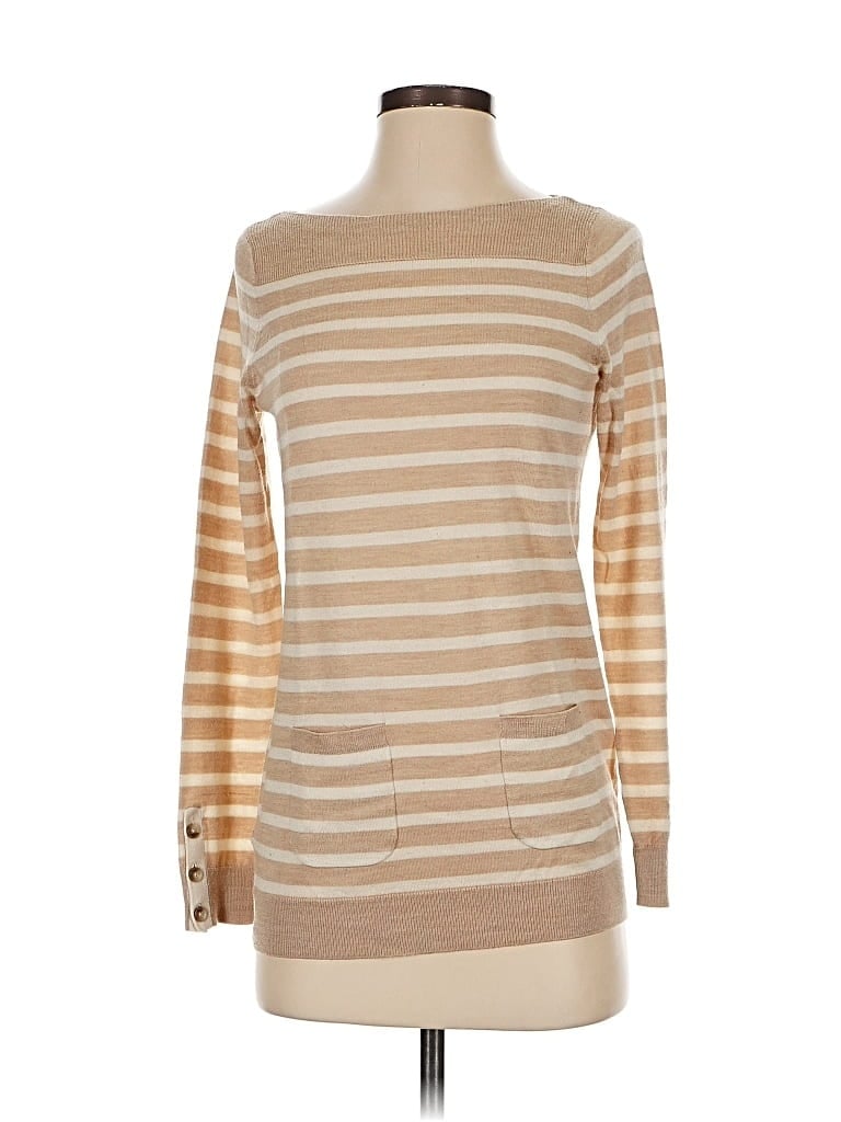 Pre-owned Ann Taylor Loft Pullover Sweater In Brown
