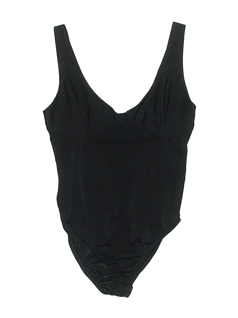 Pre-owned Prettylittlething Bodysuit In Black