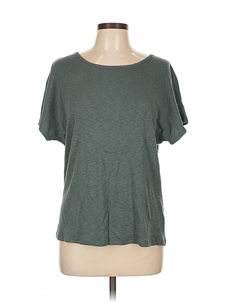 Pre-owned Threads 4 Thought Short Sleeve Top Green Scoop Neck Tops