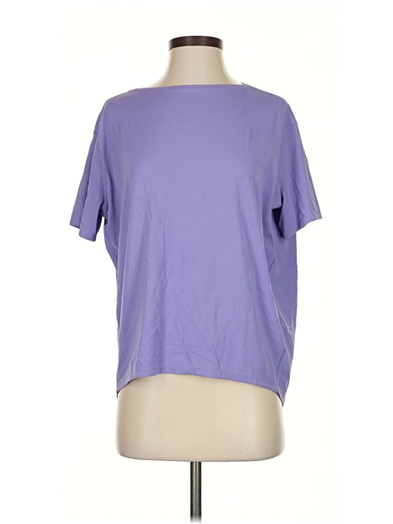 Pre-owned Lululemon Athletica Short Sleeve T-shirt In Purple