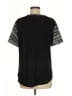Calvin Klein 100% Polyester Gray Short Sleeve Blouse Size M - photo 2