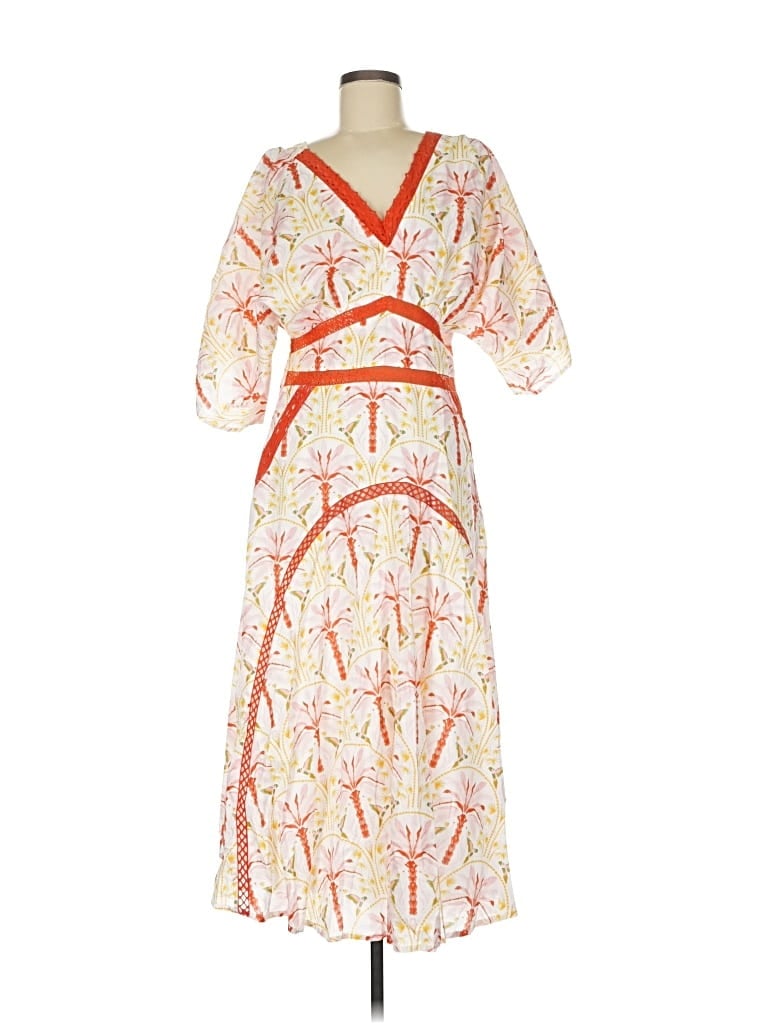 Pre-owned Assorted Brands Casual Dress In White