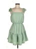 Everly 100% Polyester Solid Green Casual Dress Size M - photo 1
