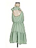 Everly 100% Polyester Solid Green Casual Dress Size M - photo 4