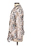 Como Vintage 100% Rayon Paisley Silver Long Sleeve Blouse Size L - photo 5