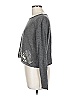 Lauren Vidal Metallic Silver Pullover Sweater Size L - photo 5