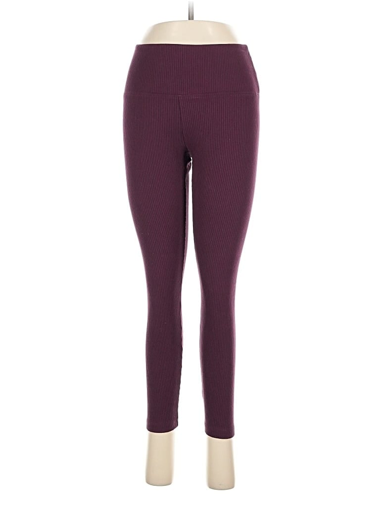 Pre-owned Victoria's Secret Pink Active Pants In Burgundy