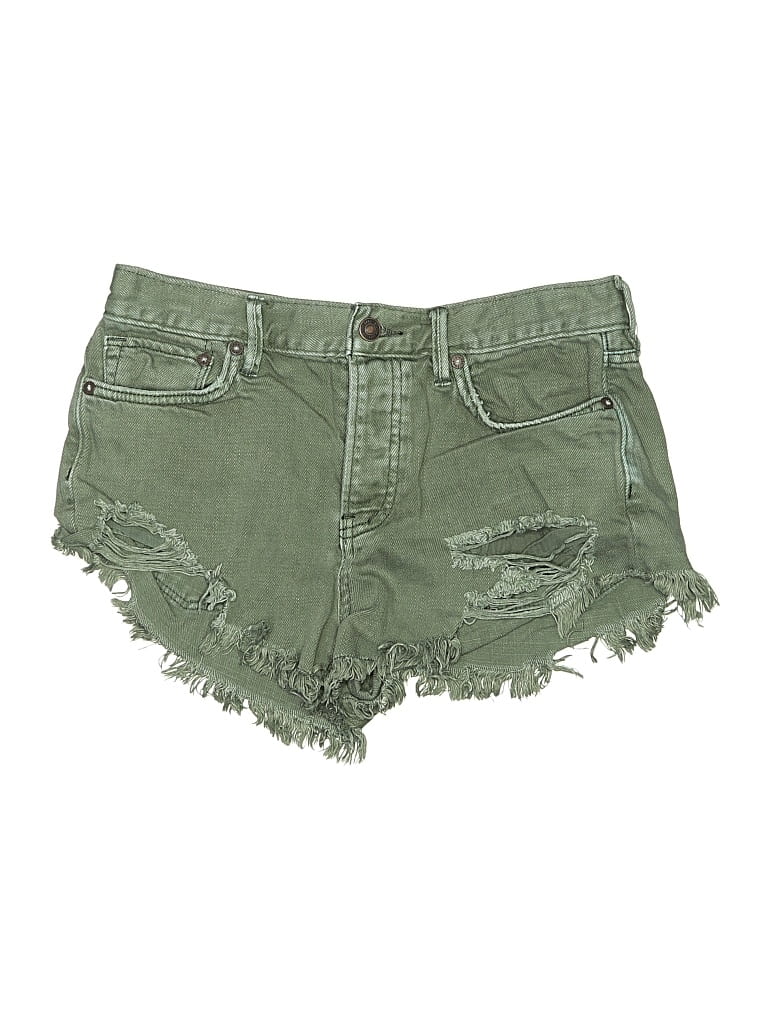 WE THE FREE Pre-owned Denim Shorts In Green