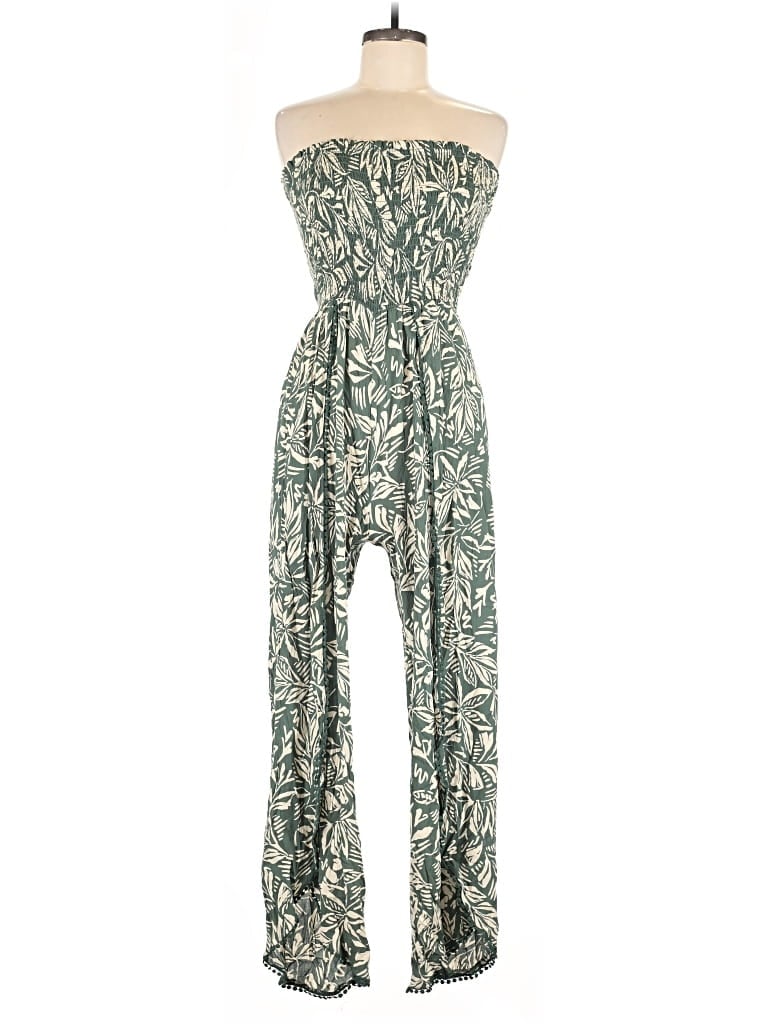 Pre-owned Angie Jumpsuit In Green