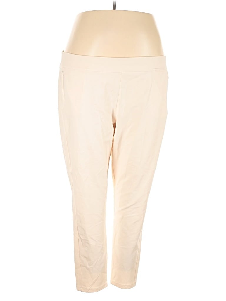 Pre-owned Susan Graver Active Pants In White