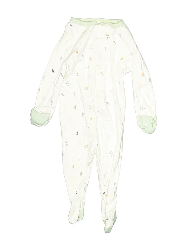 Pre-owned Cloud Island Babies' Long Sleeve Outfit In White