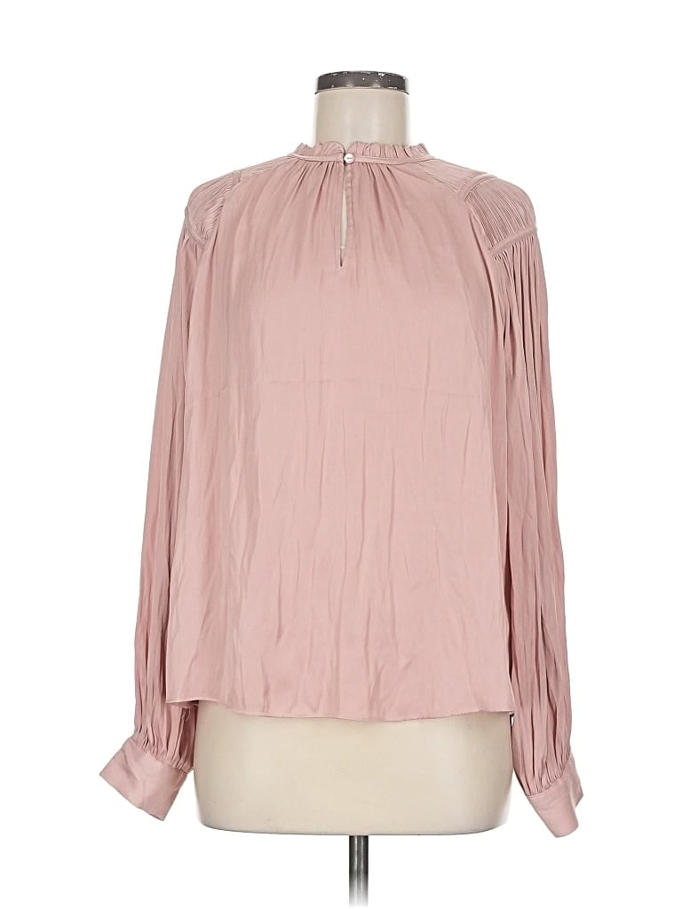 Pre-owned Rachel Zoe Tjx Long Sleeve Blouse In Pink