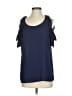 NY Collection 100% Polyester Blue Sleeveless Blouse Size S - photo 1