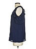 NY Collection 100% Polyester Blue Sleeveless Blouse Size S - photo 5