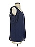 NY Collection 100% Polyester Blue Sleeveless Blouse Size S - photo 4