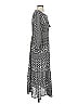 J. McLaughlin 100% Polyester Print Gray Casual Dress Size XS - photo 4