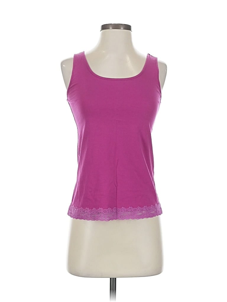 ANN TAYLOR Pre-owned Tank Top Purple Sweetheart Neckline Tops